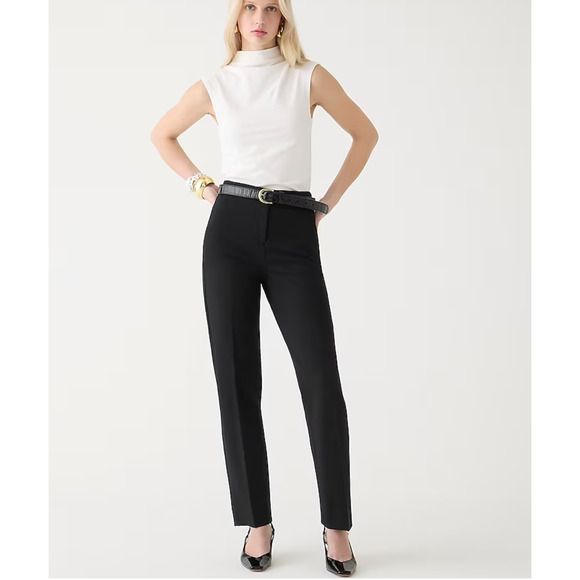 J. Crew Pants - NWT J. Crew Kate Four Season Straight Pant 18 Black Trouser BK251 J.Crew Stretch